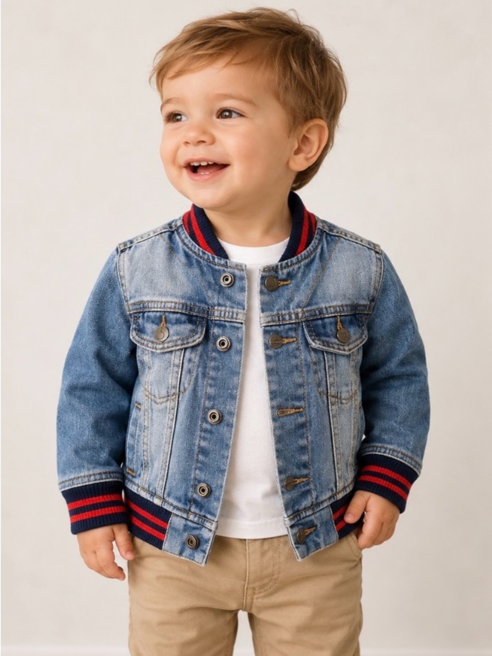 Joe’s Jeans Toddler Denim Varsity Jacket – Size 2T